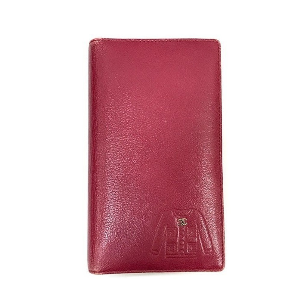 Chanel Red Wine Jacket Wallet - Picture 2 of 3